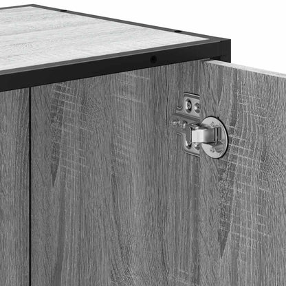 Mobile Lavabo Bagno Grigio Sonoma 65x33x60 cm Legno Multistrato