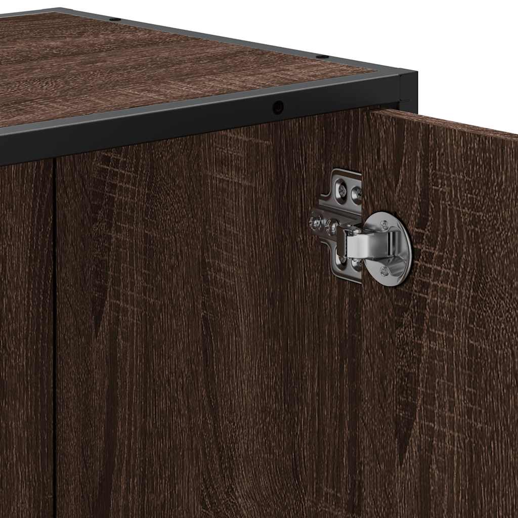 Mobile Lavabo Bagno Rovere Marrone 65x33x60cm Legno Multistrato | homemem39