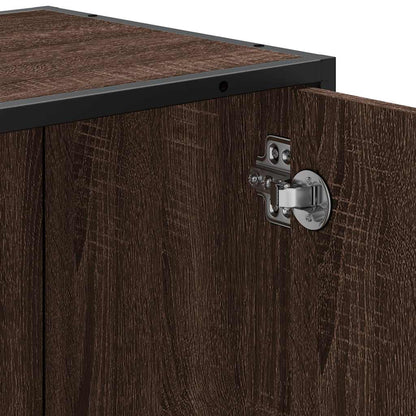 Mobile Lavabo Bagno Rovere Marrone 65x33x60cm Legno Multistrato