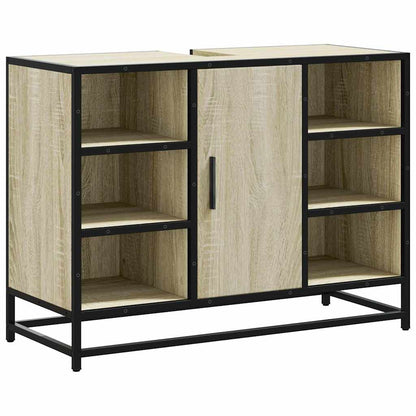 Mobiletto per Lavabo da Bagno Rovere Sonoma 80x33x60 cm