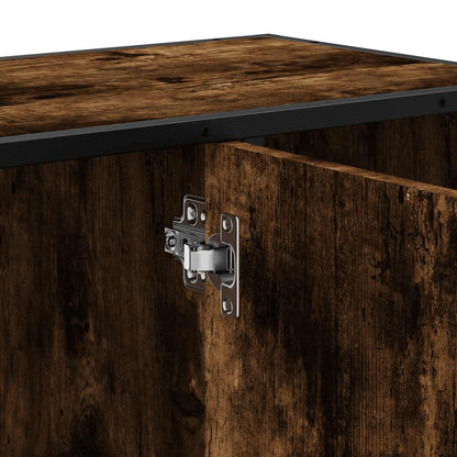 Mobile Lavabo Bagno Rovere Fumo 60x30x60 cm Legno Multistrato