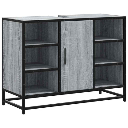 Mobile Lavabo Bagno Grigio Sonoma 60x30x60 cm Legno Multistrato