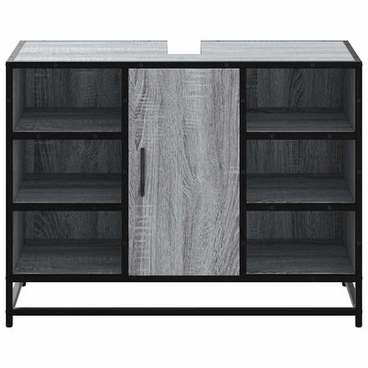 Mobile Lavabo Bagno Grigio Sonoma 60x30x60 cm Legno Multistrato
