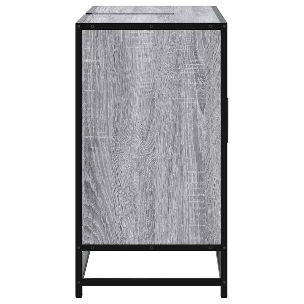 Mobile Lavabo Bagno Grigio Sonoma 60x30x60 cm Legno Multistrato