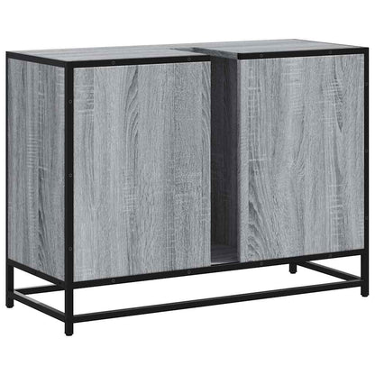 Mobile Lavabo Bagno Grigio Sonoma 60x30x60 cm Legno Multistrato