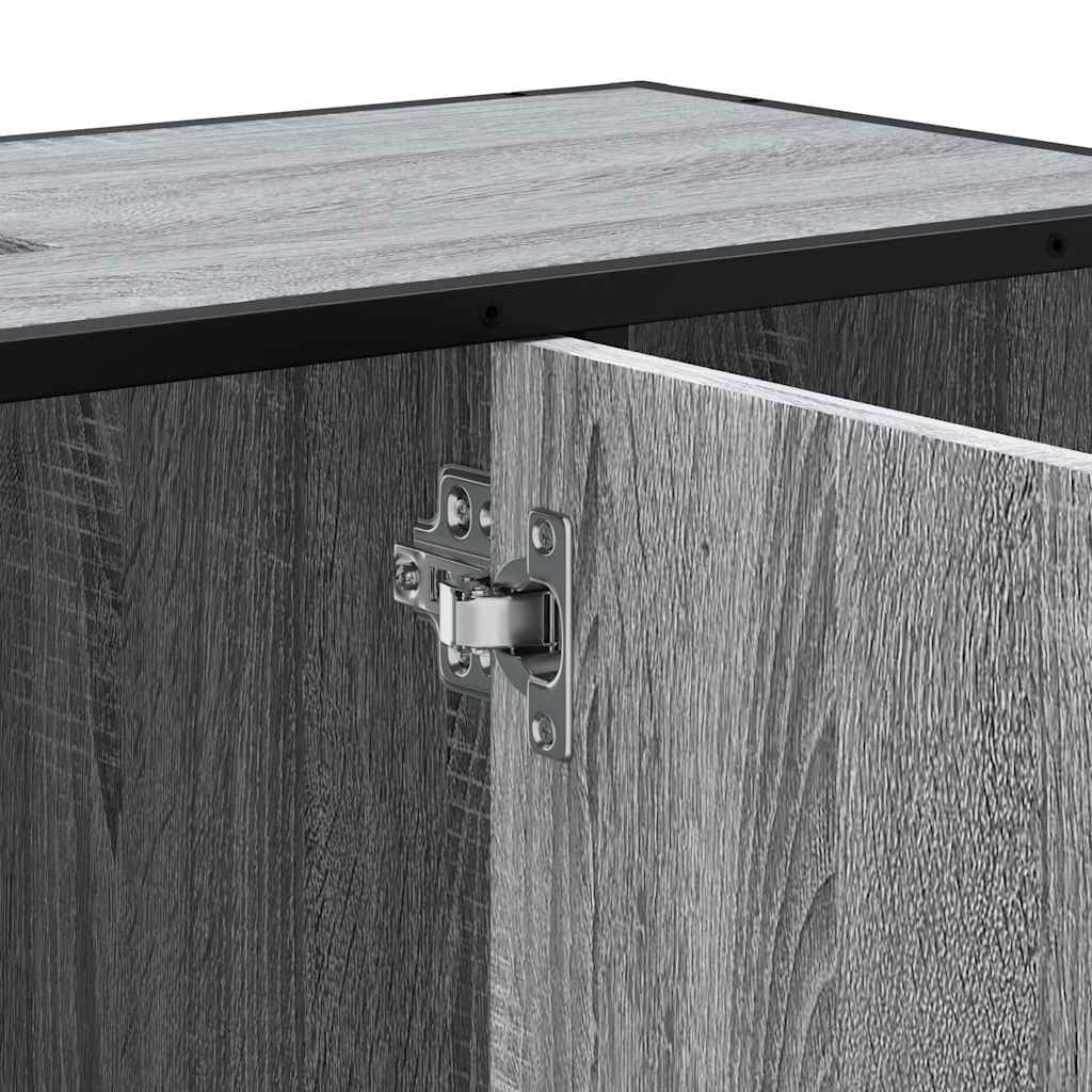 Mobile Lavabo Bagno Grigio Sonoma 60x30x60 cm Legno Multistrato | homemem39