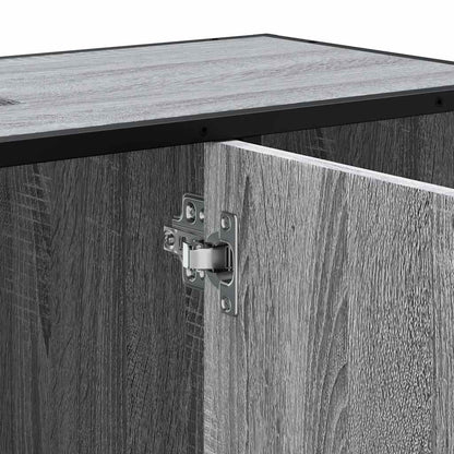 Mobile Lavabo Bagno Grigio Sonoma 60x30x60 cm Legno Multistrato | homemem39