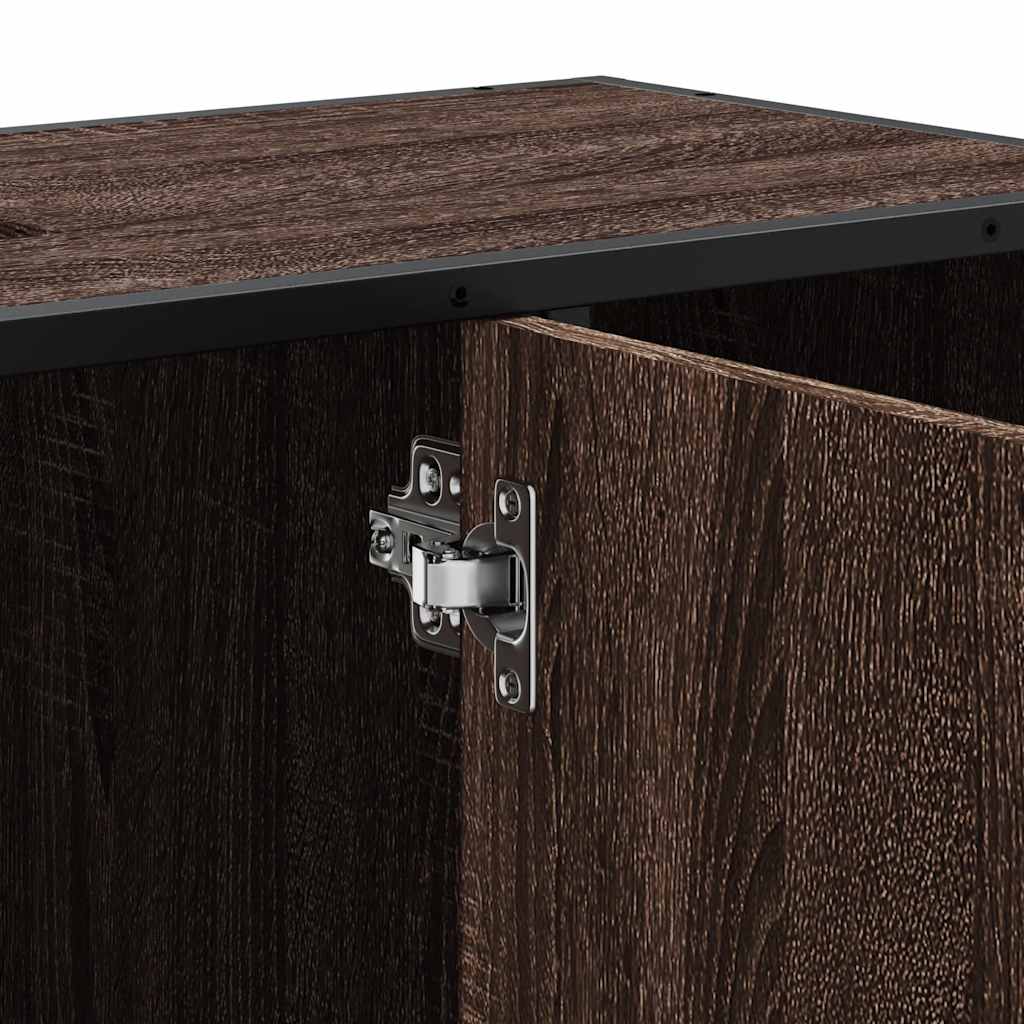 Mobile Lavabo Bagno Rovere Marrone 60x30x60cm Legno Multistrato