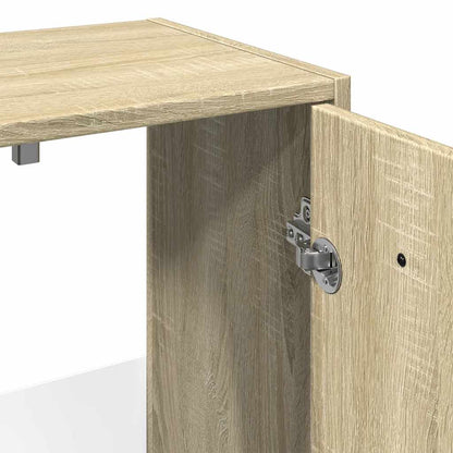 Set Mobili da Bagno 2 pz Rovere Sonoma in Legno Multistrato | homemem39