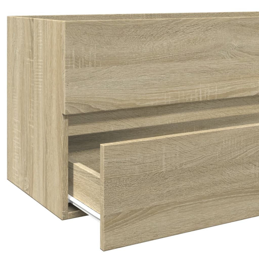 Mobile Lavabo Bagno Rovere Sonoma 100x38,5x45 cm in Truciolato | homemem39