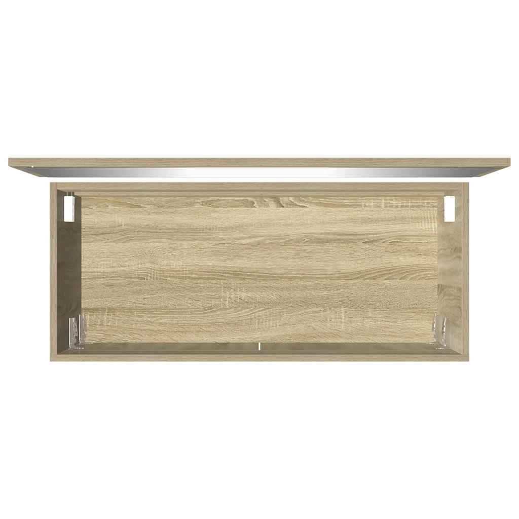 Set Mobili da Bagno 2 pz Rovere Sonoma in Legno Multistrato | homemem39