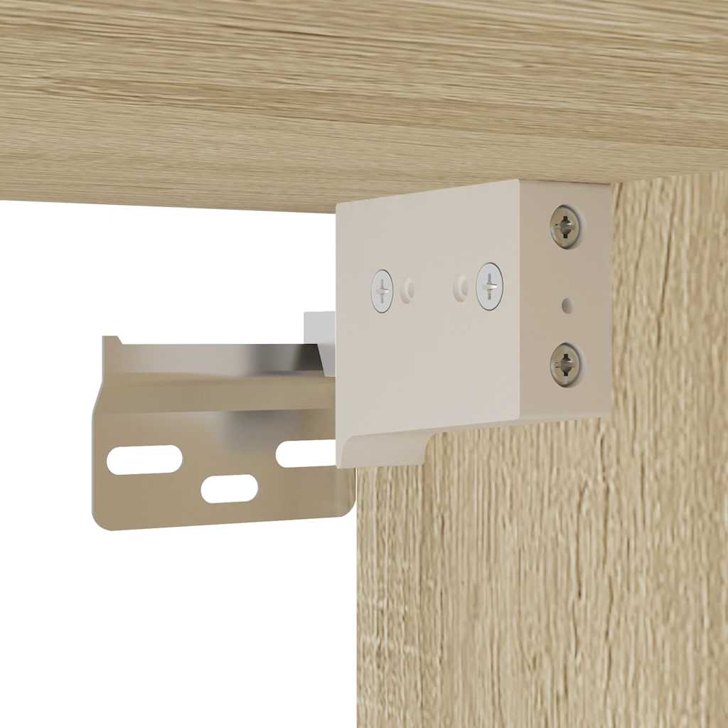 Set Mobili da Bagno 2 pz Rovere Sonoma in Legno Multistrato | homemem39