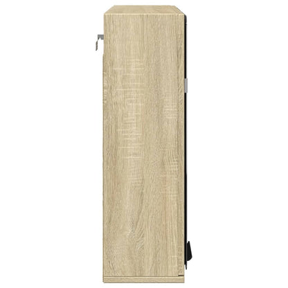 Mobile Bagno con Specchio Rovere Sonoma 64,5x20x66,5 Truciolato | homemem39