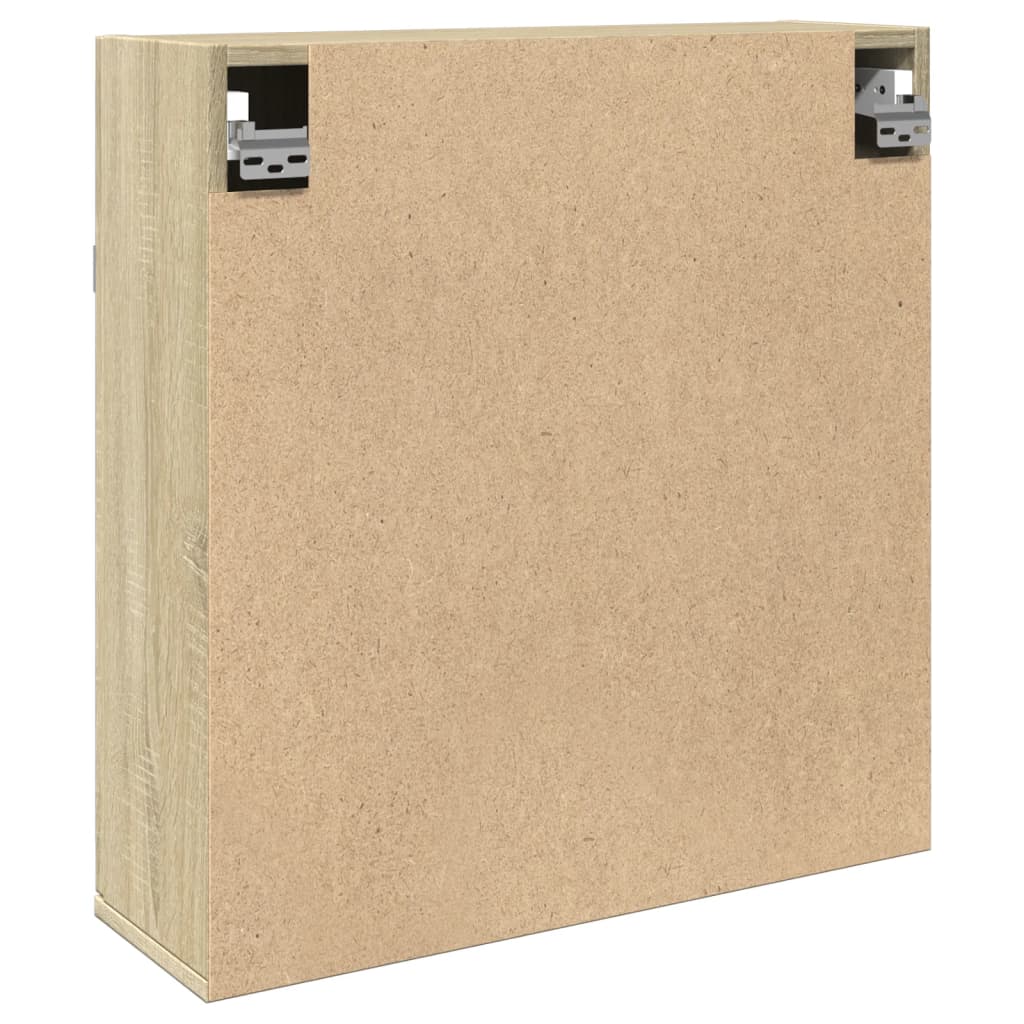 Mobile Bagno con Specchio Rovere Sonoma 64,5x20x66,5 Truciolato | homemem39