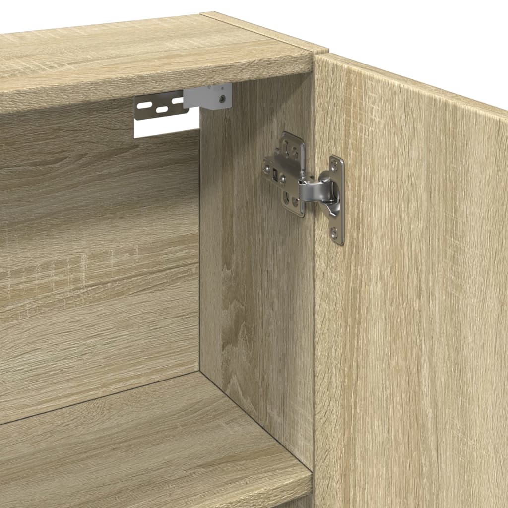 Mobile Bagno con Specchio Rovere Sonoma 64,5x20x66,5 Truciolato | homemem39