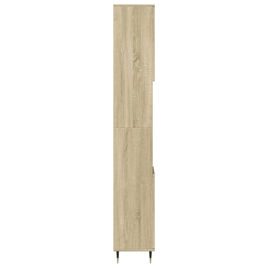 Armadietto da Bagno Rovere Sonoma 30x30x190cm Legno Multistrato | homemem39
