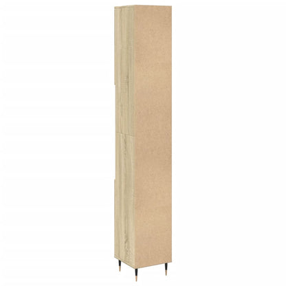 Armadietto da Bagno Rovere Sonoma 30x30x190cm Legno Multistrato | homemem39