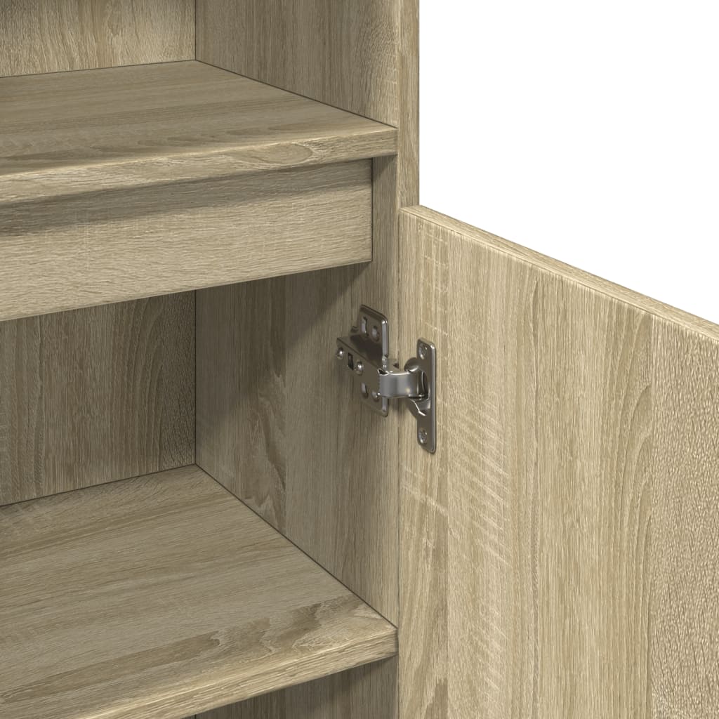 Armadietto da Bagno Rovere Sonoma 30x30x190cm Legno Multistrato | homemem39