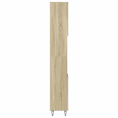 Armadietto da Bagno Rovere Sonoma 30x30x190cm Legno Multistrato | homemem39