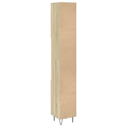 Armadietto da Bagno Rovere Sonoma 30x30x190cm Legno Multistrato | homemem39