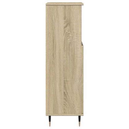 Armadietto da Bagno Rovere Sonoma 30x30x100cm Legno Multistrato | homemem39