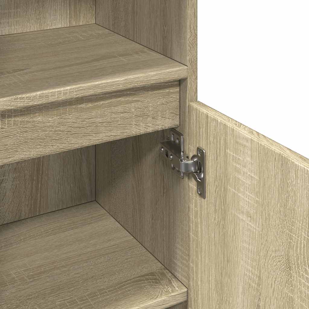 Armadietto da Bagno Rovere Sonoma 30x30x100cm Legno Multistrato | homemem39