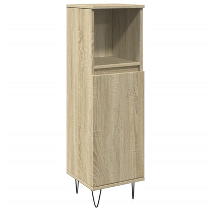 Armadietto da Bagno Rovere Sonoma 30x30x100cm Legno Multistrato | homemem39
