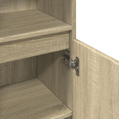 Armadietto da Bagno Rovere Sonoma 30x30x100cm Legno Multistrato | homemem39