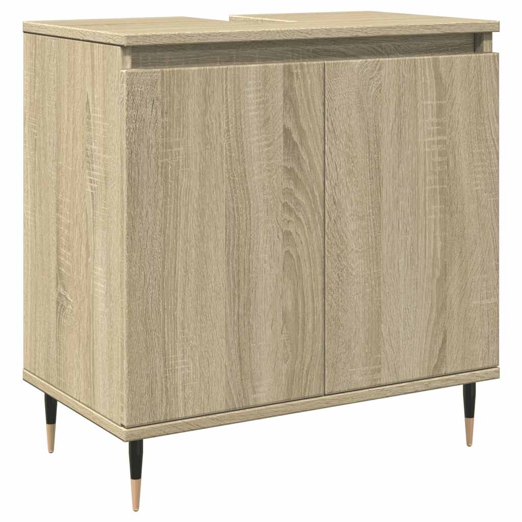 Mobile da Bagno Rovere Sonoma 58x33x60 cm in Legno Multistrato | homemem39
