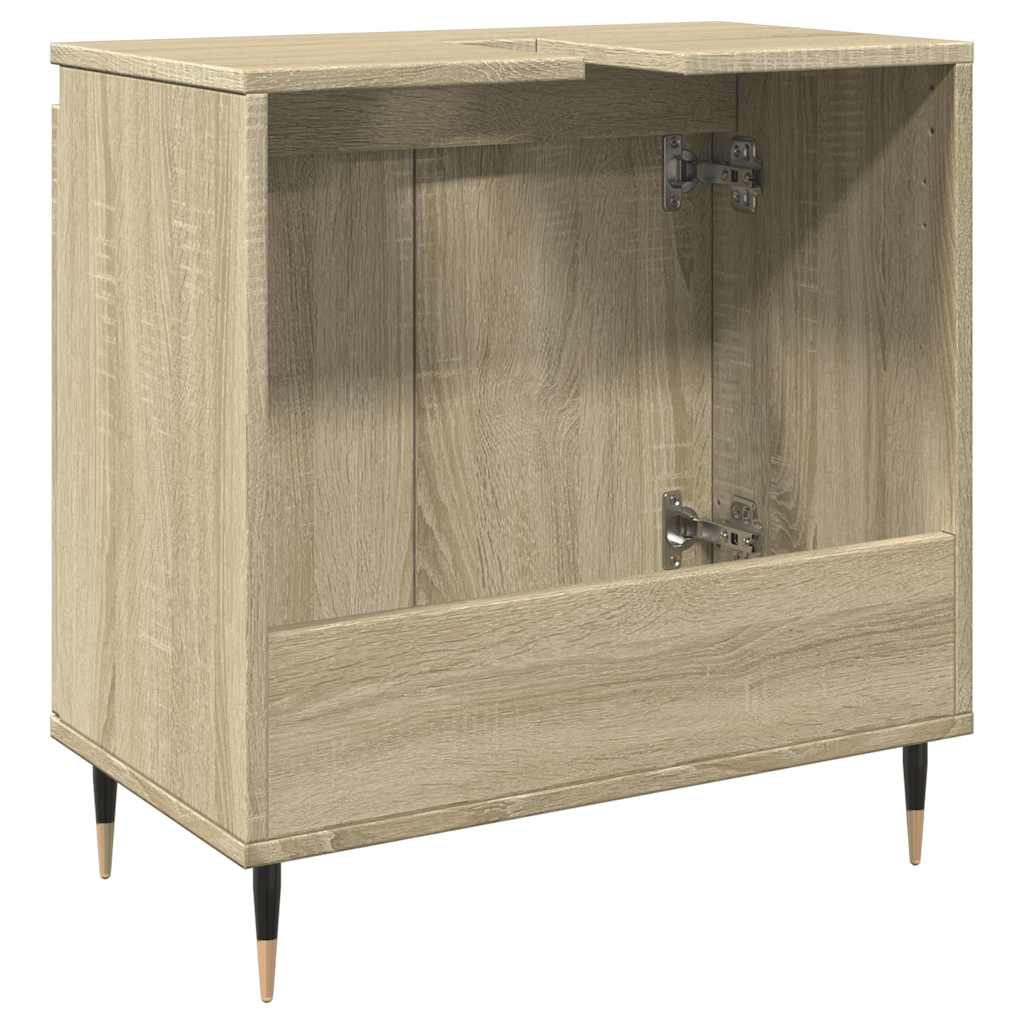Mobile da Bagno Rovere Sonoma 58x33x60 cm in Legno Multistrato | homemem39