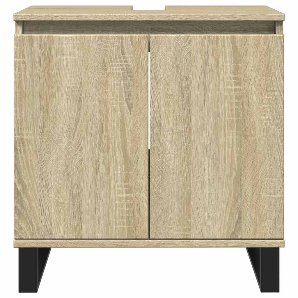 Mobile da Bagno Rovere Sonoma 58x33x60 cm in Legno Multistrato | homemem39