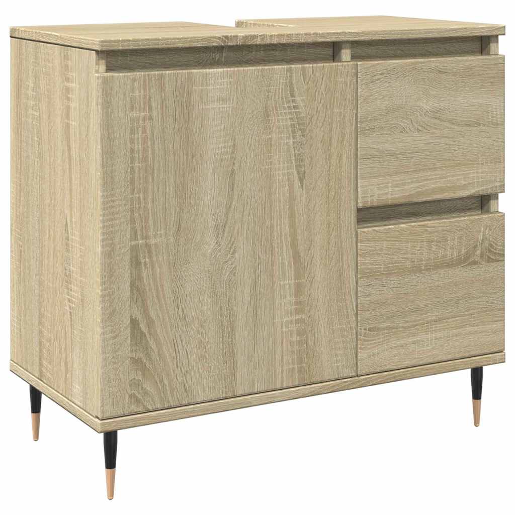 Mobile Lavabo da Bagno Rovere Sonoma 65x33x60 cm in Truciolato | homemem39