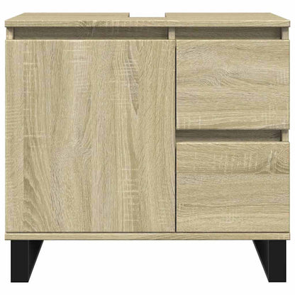 Armadietto da Bagno Rovere Sonoma 65x33x60 cm Legno Multistrato | homemem39