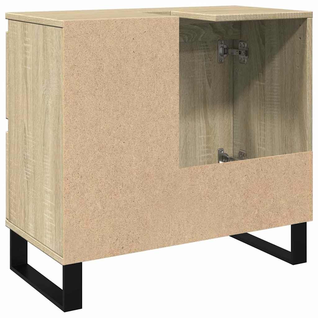 Armadietto da Bagno Rovere Sonoma 65x33x60 cm Legno Multistrato | homemem39