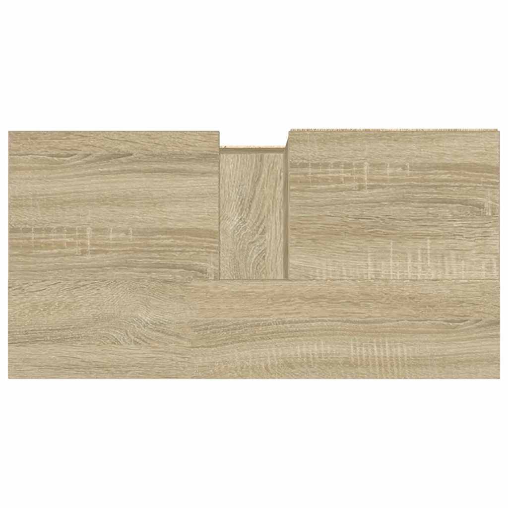 Armadietto da Bagno Rovere Sonoma 65x33x60 cm Legno Multistrato | homemem39