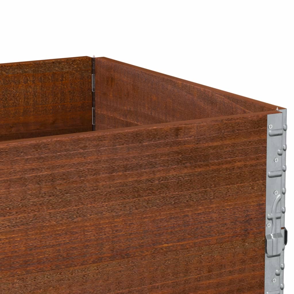 Paretali per Pallet 3pz Marroni 80x60cm Legno Massello di Pino | homemem39