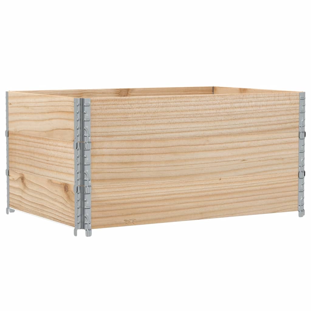 Paretali per Pallet 3 pz 120x80 cm in Legno Massello di Pino | homemem39