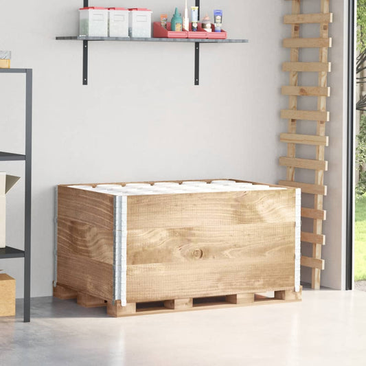 Paretali per Pallet 3 pz 120x80 cm in Legno Massello di Pino | homemem39