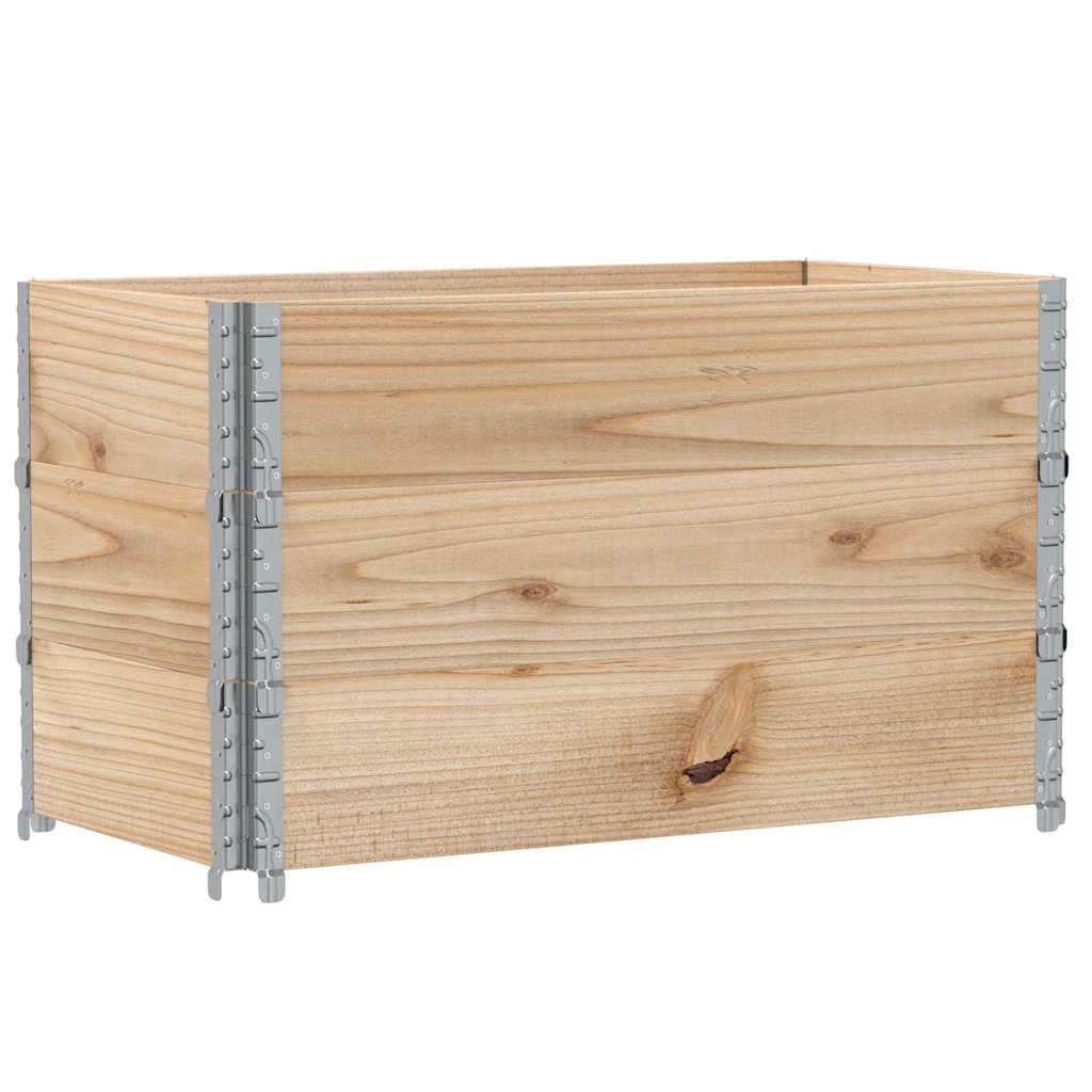 Paretali per Pallet 3 pz 100x50 cm in Legno Massello di Pino | homemem39