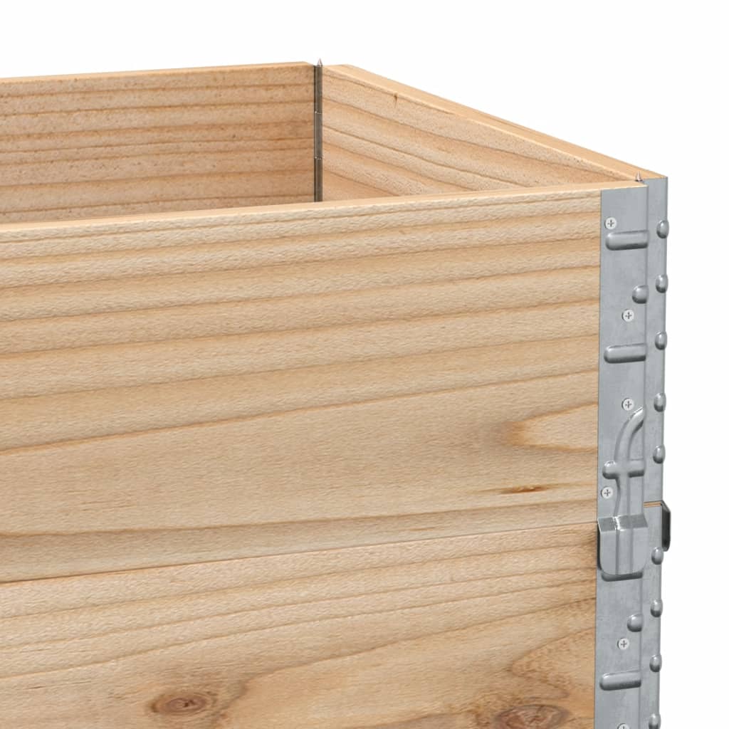 Paretali per Pallet 3 pz 100x50 cm in Legno Massello di Pino | homemem39