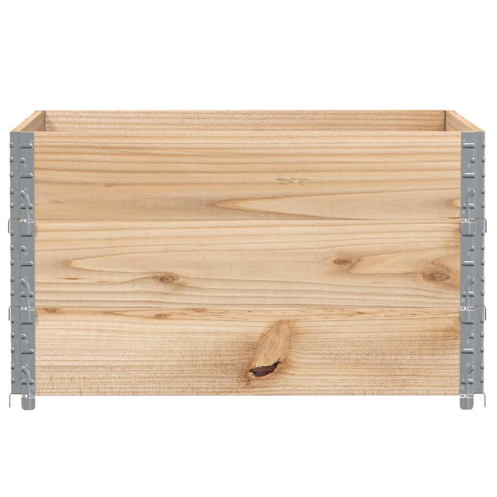 Paretali per Pallet 3 pz 100x100 cm in Legno Massello di Pino | homemem39