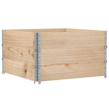 Paretali per Pallet 3 pz 100x100 cm in Legno Massello di Pino | homemem39