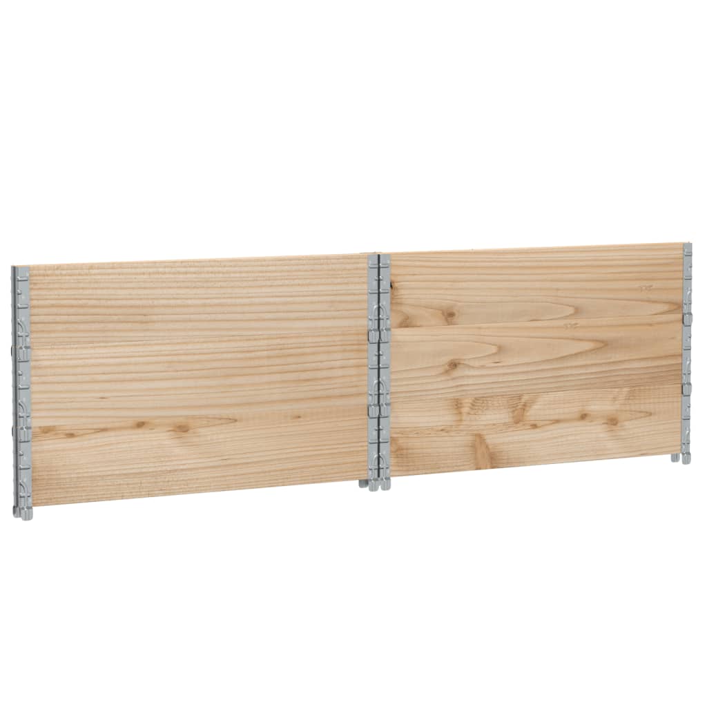 Paretali per Pallet 3 pz 100x100 cm in Legno Massello di Pino | homemem39