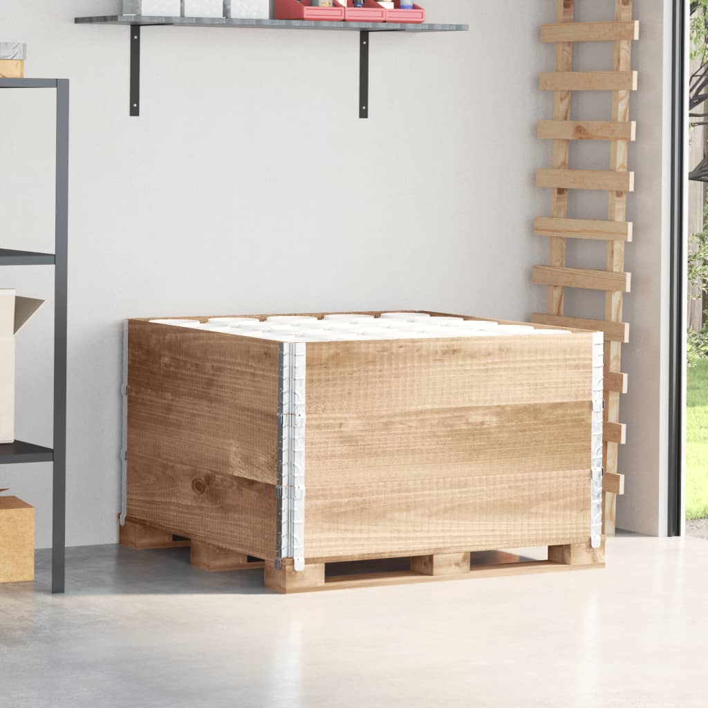 Paretali per Pallet 3 pz 100x100 cm in Legno Massello di Pino | homemem39