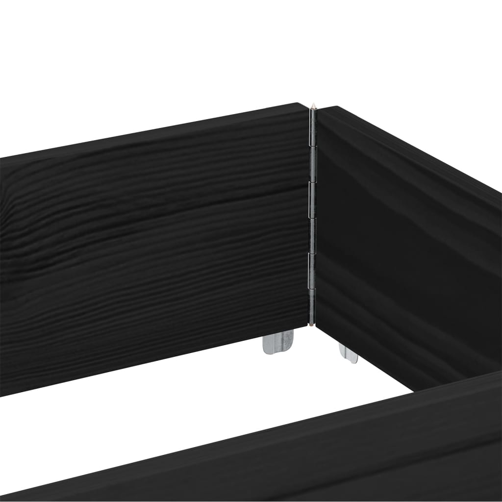 Paretali per Pallet 3 pz Neri 150x50cm Legno Massello di Pino | homemem39