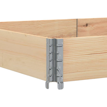 Paretali per Pallet 3 pz 150x100 cm in Legno Massello di Pino | homemem39