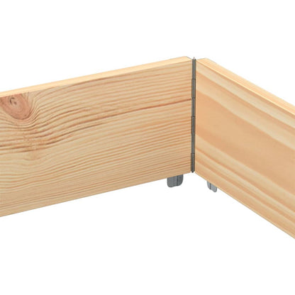 Paretali per Pallet 3 pz 150x100 cm in Legno Massello di Pino | homemem39