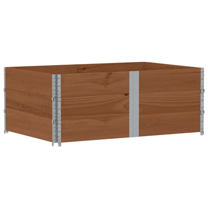 Paretali per Pallet 3pz Marroni 150x100cm Legno Massello Pino | homemem39