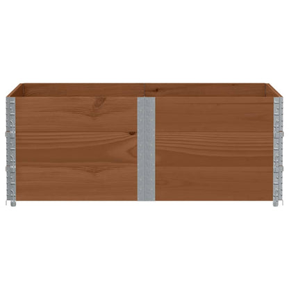 Paretali per Pallet 3pz Marroni 150x100cm Legno Massello Pino | homemem39