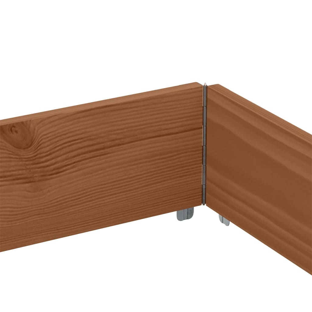 Paretali per Pallet 3pz Marroni 150x100cm Legno Massello Pino | homemem39